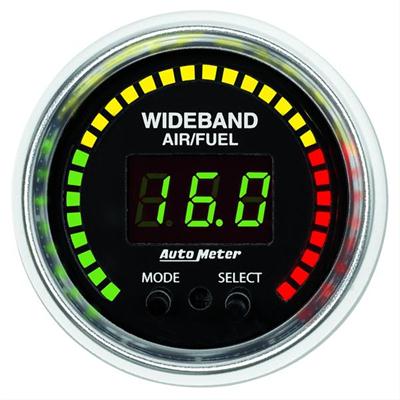 AutoMeter Gauge, GS, Air/Fuel Ratio, 0-5 V Wideband, Lean/Rich, 2 1/16 in., Digital, Electrical - 3878