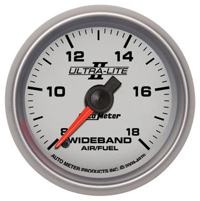 AutoMeter Air/Fuel Ratio Gauge; Ultra-Lite II; Wideband Air Fuel Ratio Kit; 2 1/16 in.; Includes - 4970