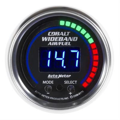 AutoMeter Gauge, Cobalt, Air/Fuel Ratio, Pro-Plus, 0-5 Ohm Wideband, Lean-Rich, 2 1/16 in. - 6197