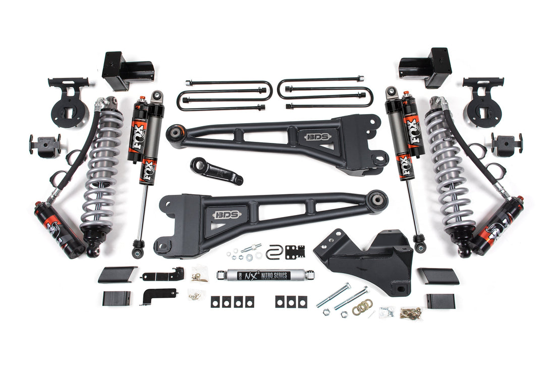 5 Inch Lift Kit w/ Radius Arm | FOX 2.5 Performance Elite Coilover Conversion | Ford F350 Super Duty DRW (23-26) 4WD | Diesel