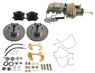 Classic Performance 1955-64 Chevy Fullsize Car Complete Stock Spindle Disc Brake Kits - 5864CBKS7