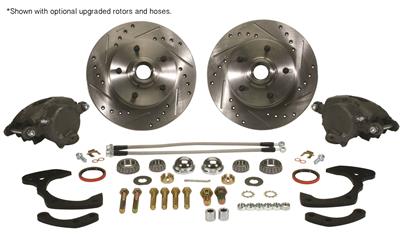 Classic Performance Disc Brakes, Wide Offset, Front, Solid Surface Rotors, 1-piston Calipers - 5964WBKSL