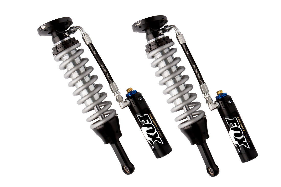 FOX 2.5 Coilover Shocks w/ DSC Reservoir Adjuster | 0-2 Inch Lift | Factory Series | Chevy Silverado and GMC Sierra 1500 (07-18)