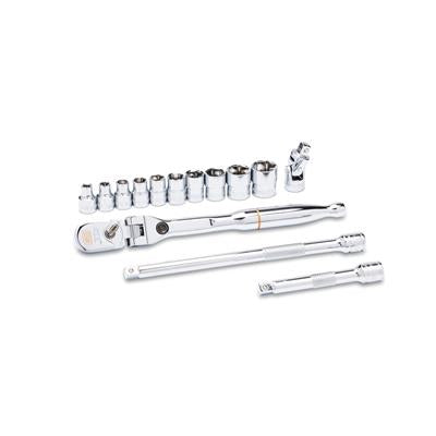 GearWrench 120XP Locking Flex Ratchet/Stubby Socket Mechanics Tool Sets - 81391