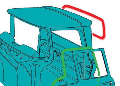 Brothers Trucks Weatherstrip Seals - RWG72BS