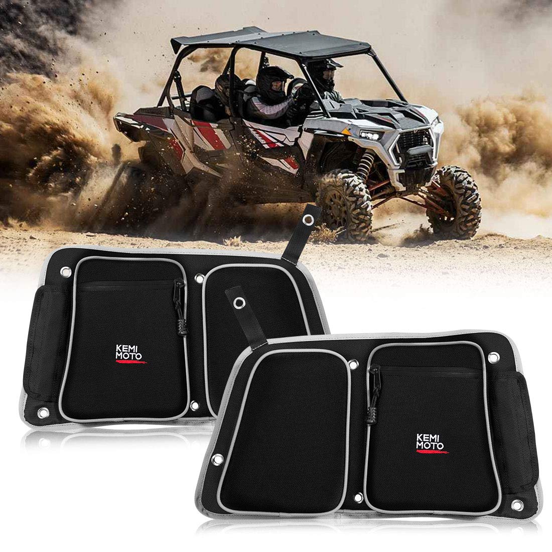 Rear Door Bags with Knee Pad for Polaris RZR XP 4 1000 2014-2023 - view 9