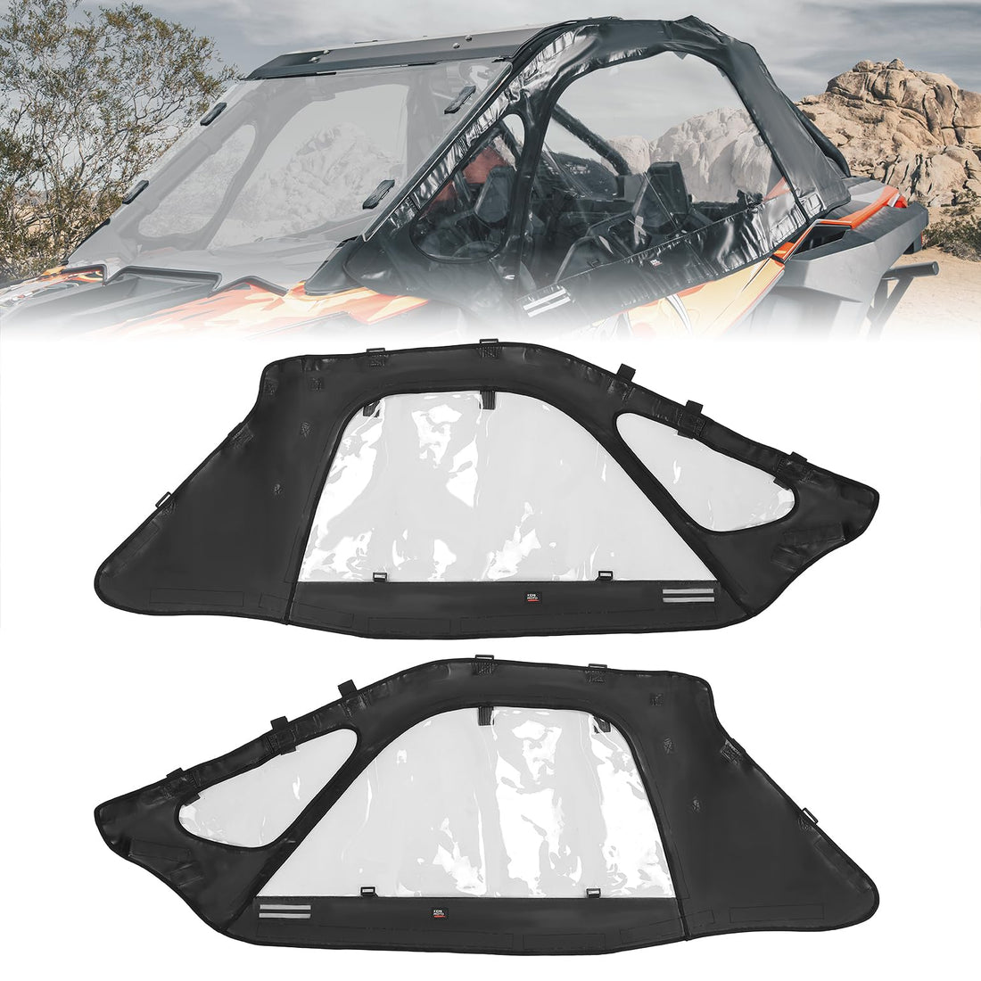 Soft Cab Enclosure Upper Doors for Polaris RZR PRO XP / Turbo R (2 seat) - view 1