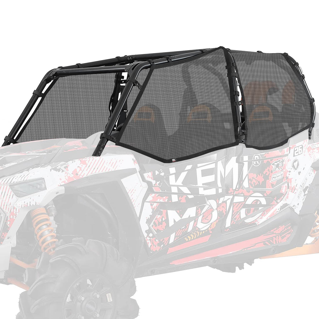 PVC Mesh Window Nets Door Nets for Polaris RZR XP 1000 4 Door 2014-2023 - view 1