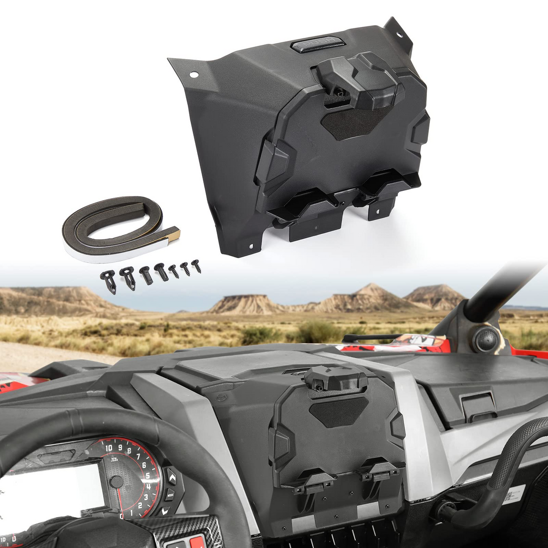Tablet Holder With Storage Box for Polaris RZR PRO XP / TURBO - view 9
