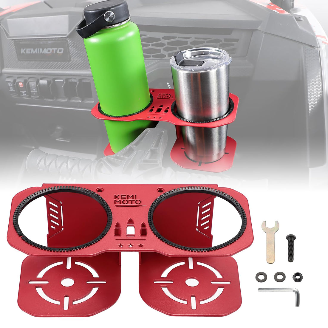 Upgrade Stable Grab Bar Cup Holder for Polaris RZR XP - view 3
