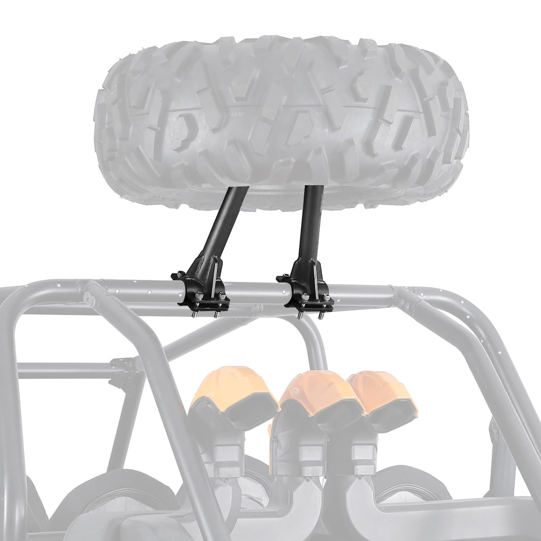 UTV Spare Tire Carrier for 1.5''-2'' Roll Cage for Polaris RZR, Kawasaki Mule - view 1