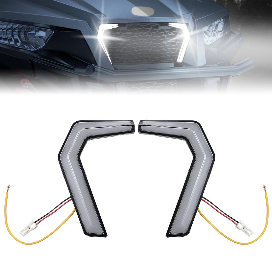 2x Front Fang Accent Light Turn Signal for Polaris General 1000 2016-2024 - view 9