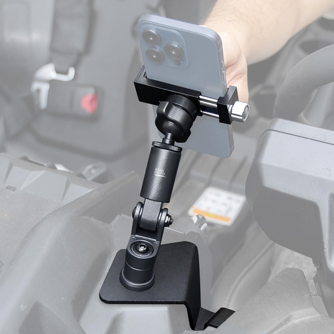 360° Adjustable CNC Phone Mount for Can-Am Maverick X3 / MAX - view 1