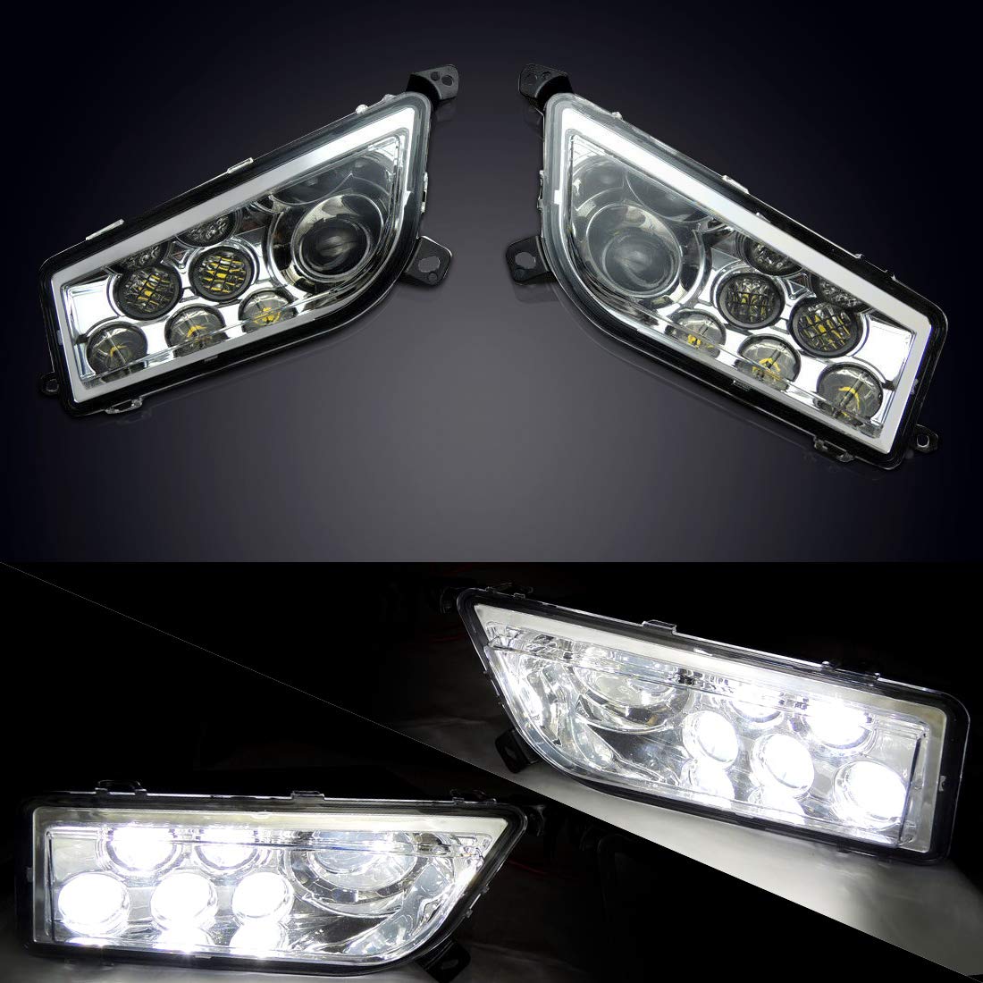 LED Headlight 30W for Polaris RZR XP 1000 / Turbo / S 900 2014-2023 - view 7