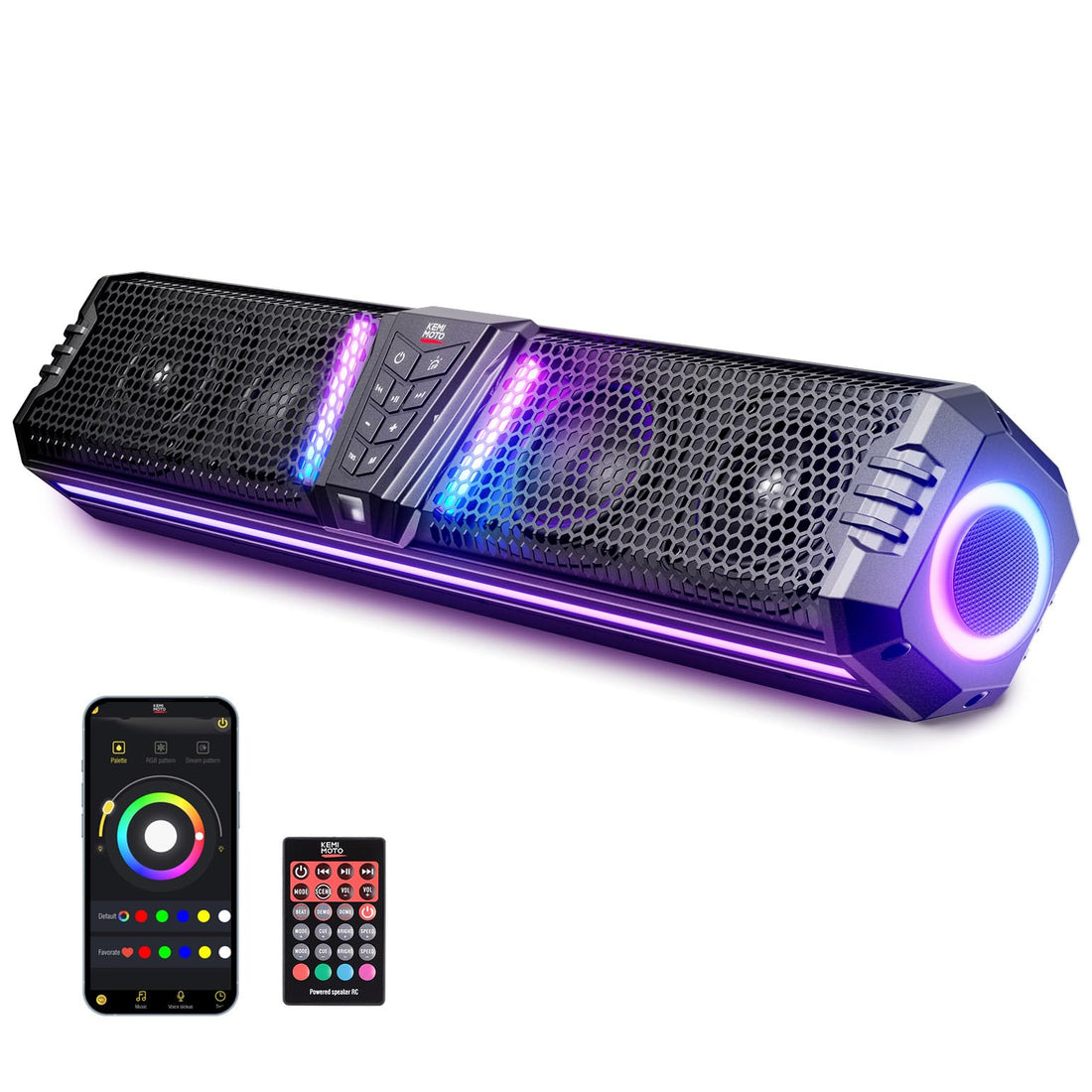 Midnight Gen1.5 Metal Sound Bar for Can-Am Maverick / Trail / Defender / Commander - view 10