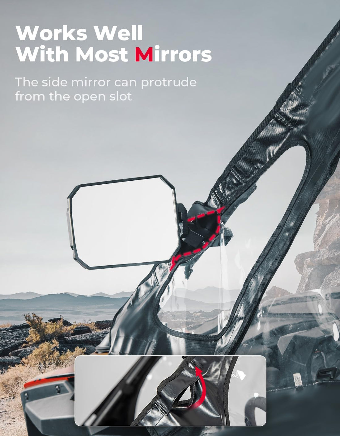 Soft Cab Enclosure Upper Doors for Polaris RZR PRO XP / Turbo R (2 seat) - view 3