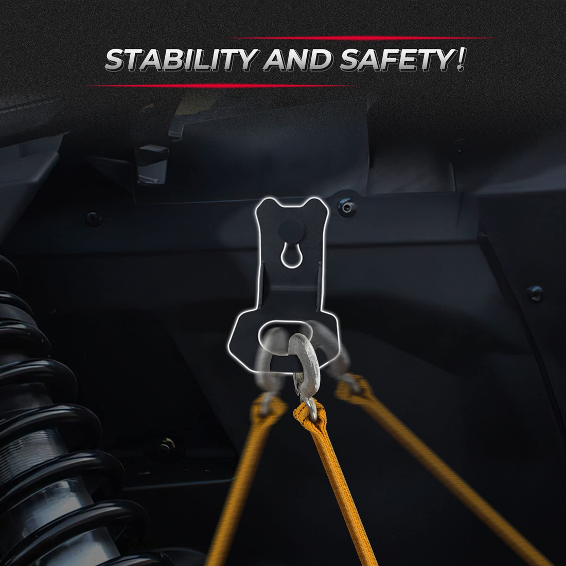 4PCS Tie Down Brackets Hooks for Can-Am Maverick X3 / MAX - view 3