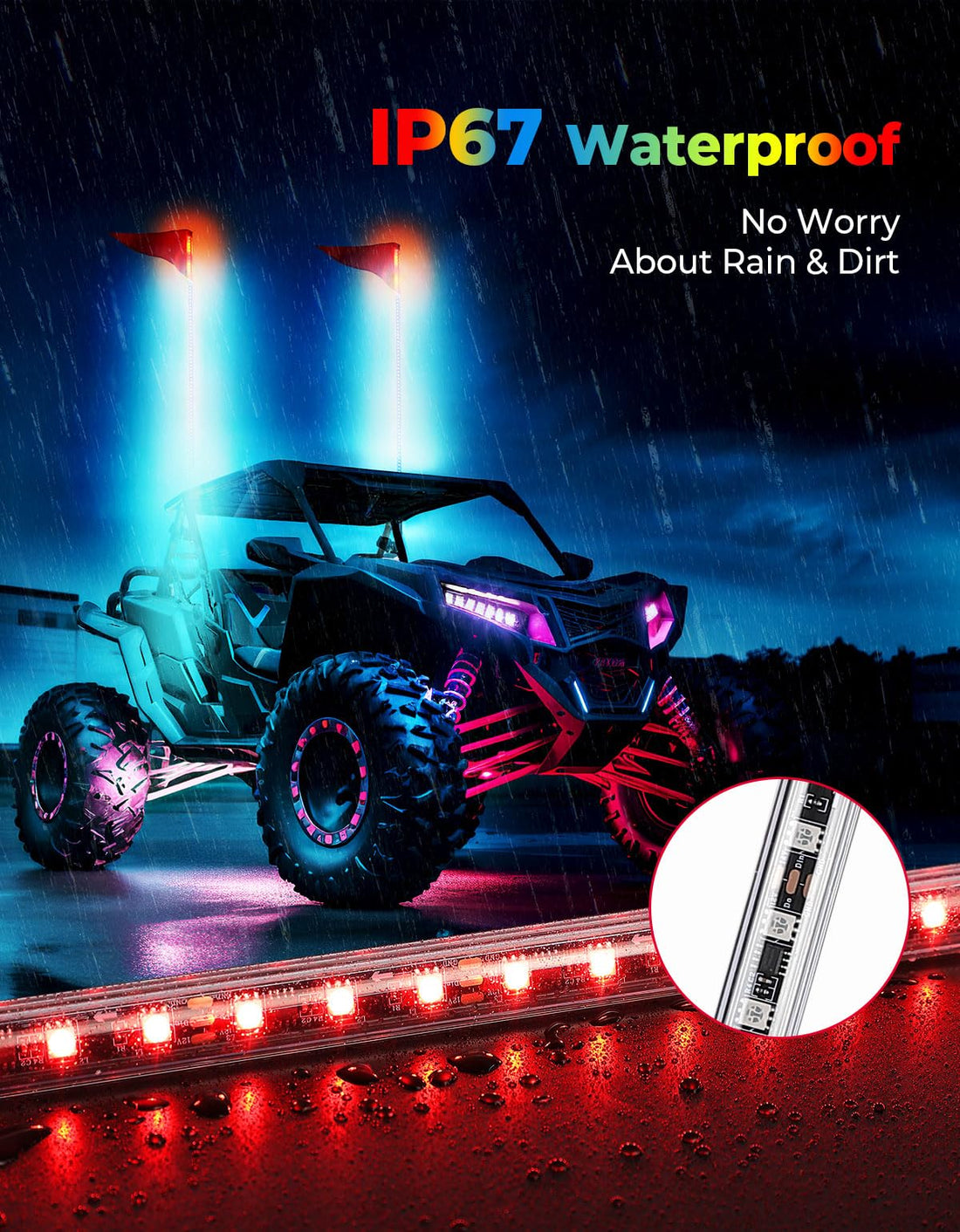 DRL Signal Light & Whip Lights for Can-Am Defender - view 8