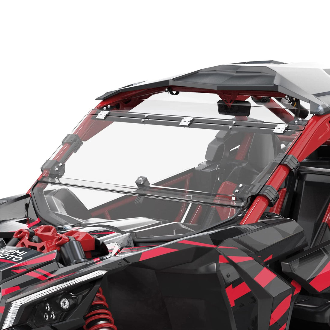 Flip Windshield and Soft Cab Enclosures for 2017+ Can-Am Maverick X3 - view 5