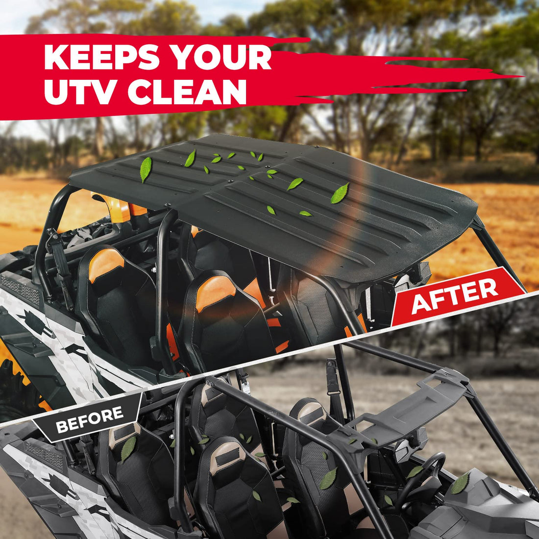Heavy Duty 4 Doors Hard Roof for Polaris RZR XP 4 1000 / Turbo / S4 - view 3