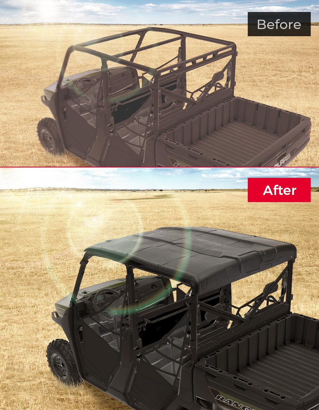 Roof Top Hard for Polaris Ranger XP 1000 CREW 2017-2025 - view 5