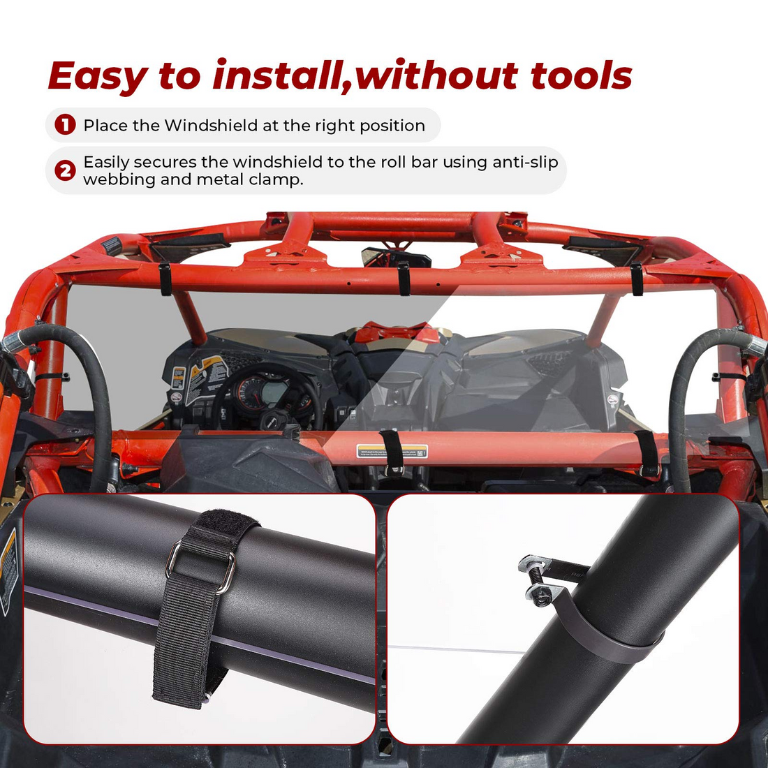 Soft Cab Enclosure and Rear Windshield for Can-Am Maverick X3 MAX - view 10