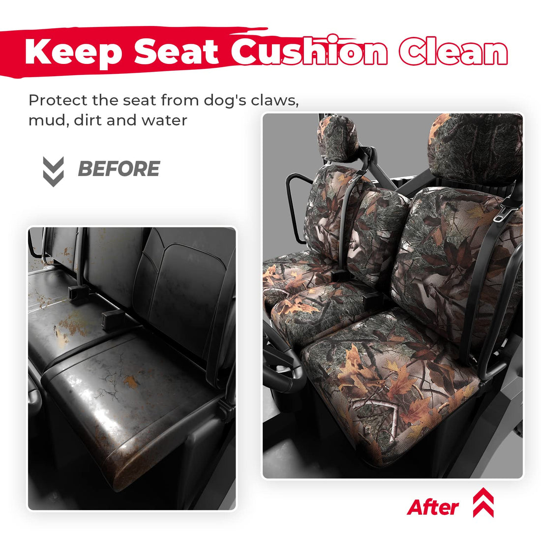 Camouflage Seat Cover for Can-Am Defender HD5|7|8|9|10 - view 4