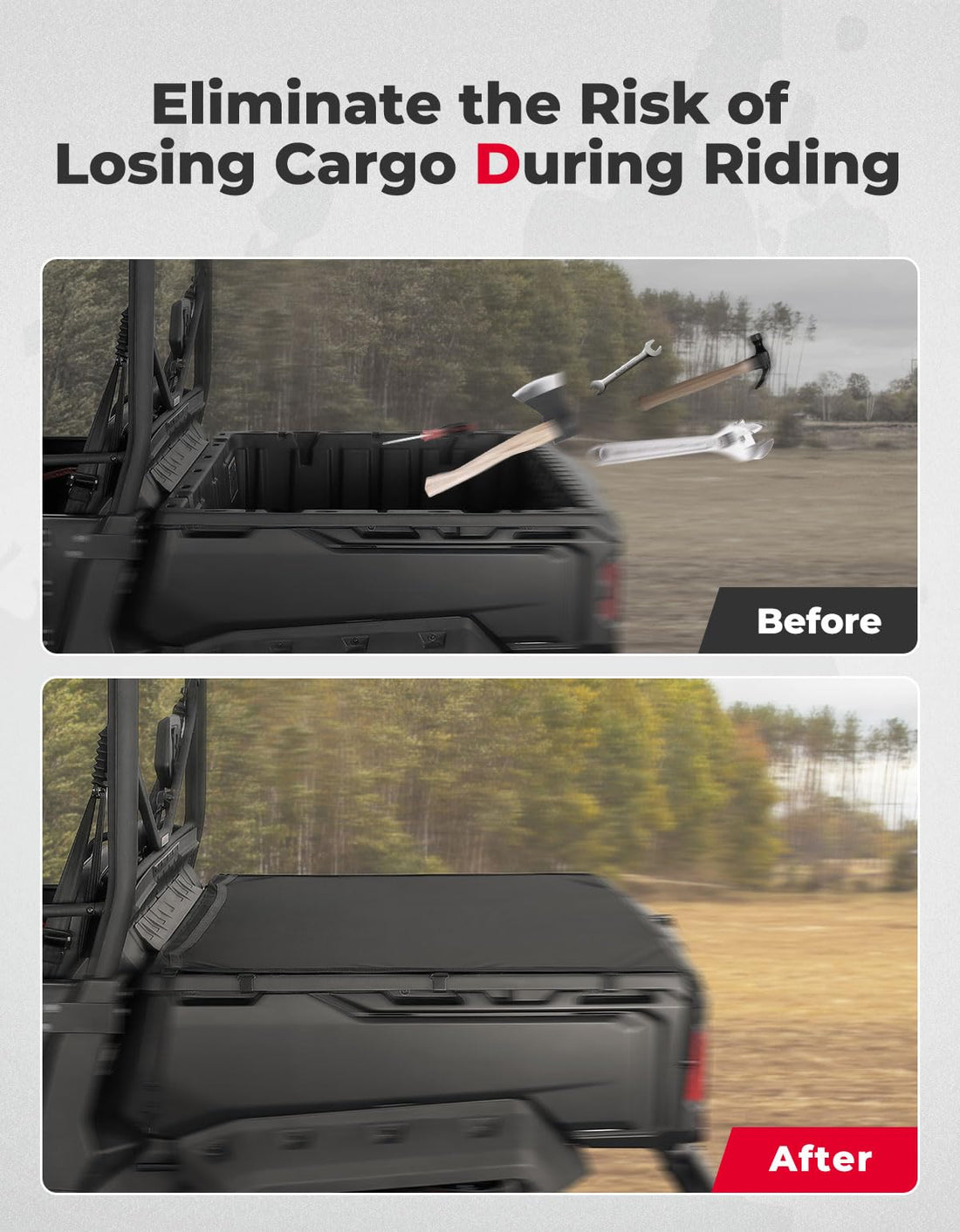 Stretchable Cargo Bed Net for Can-Am Defender / Polaris Ranger General - view 4