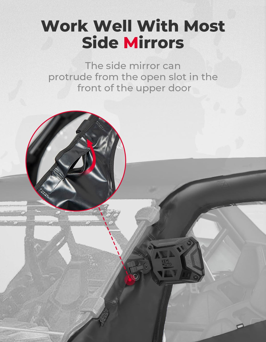 Soft Upper Door Cab Enclosure Set for Polaris RZR PRO XP 4 / Turbo R 4 - view 4