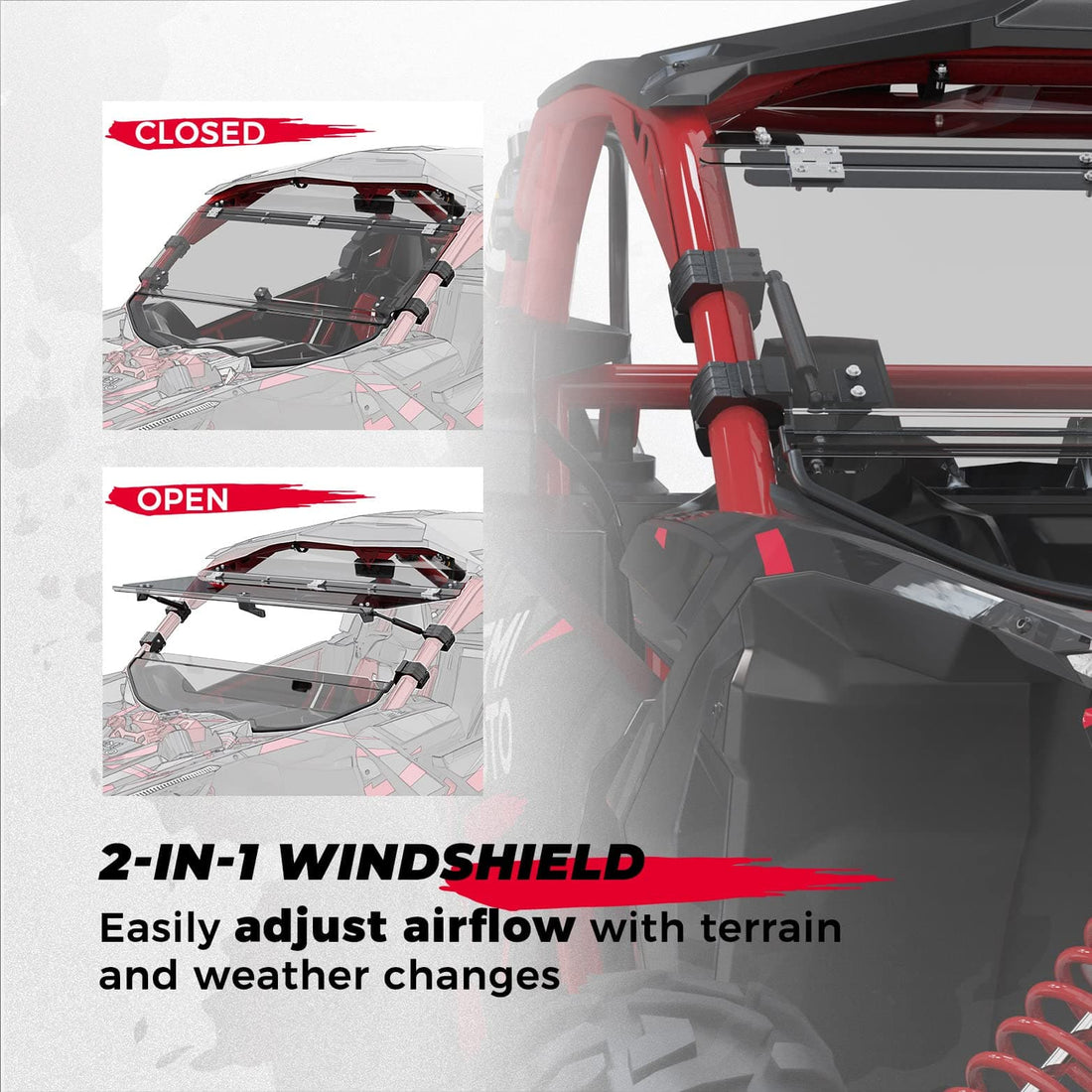 Flip Windshield and Door Bags for 2017+ Can-Am Maverick X3 - view 5