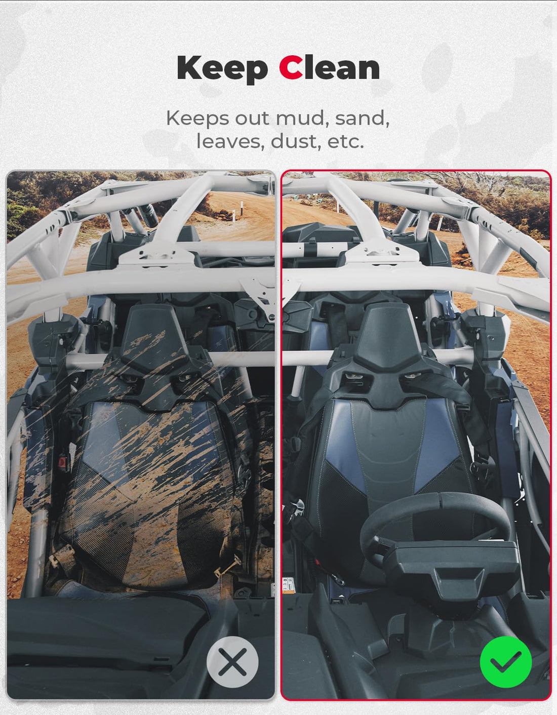 Set of Aluminum Front Full Doors for Can-Am Maverick X3 and X3 Max - view 4