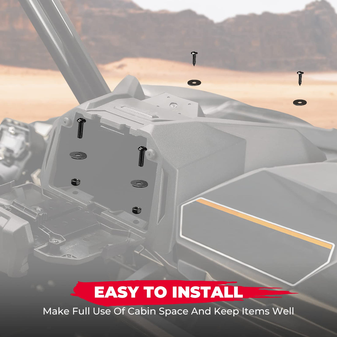 Tablet Holder With Storage Box for Can-Am Maverick Sport & Trail, Commander - view 5