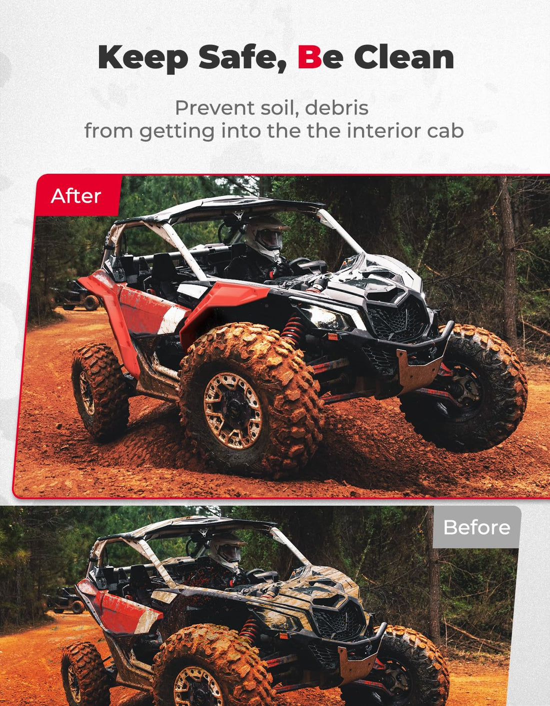 Red Fender Flares for Can-Am Maverick X3 / X3 MAX - view 5