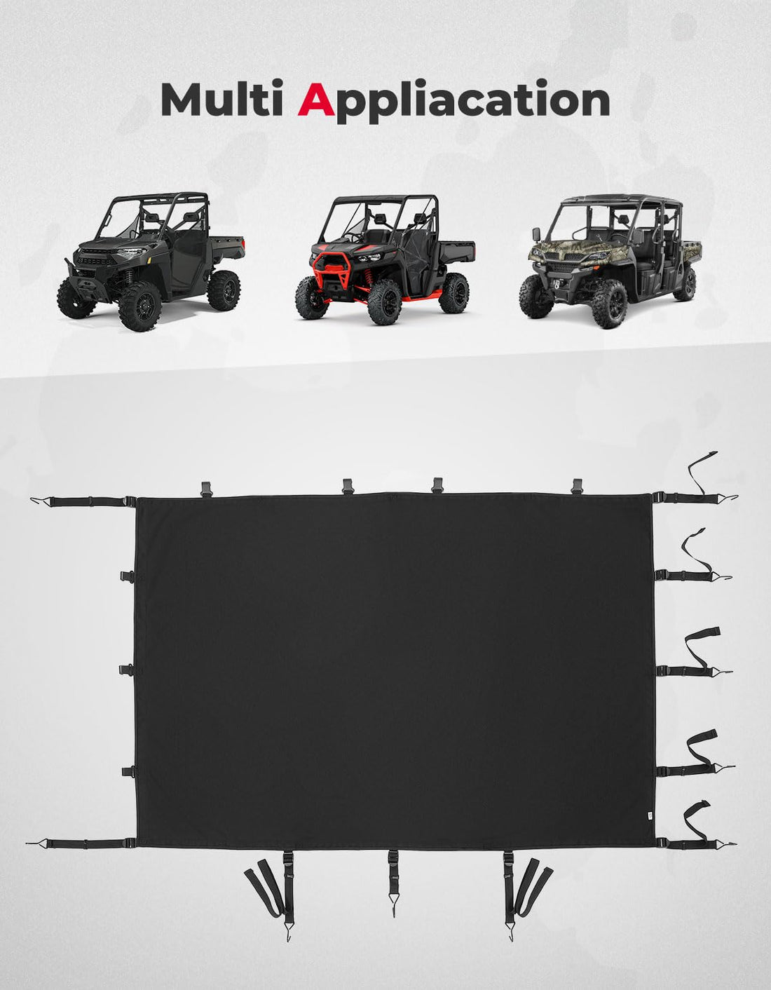 Stretchable Cargo Bed Net for Can-Am Defender / Polaris Ranger General - view 5
