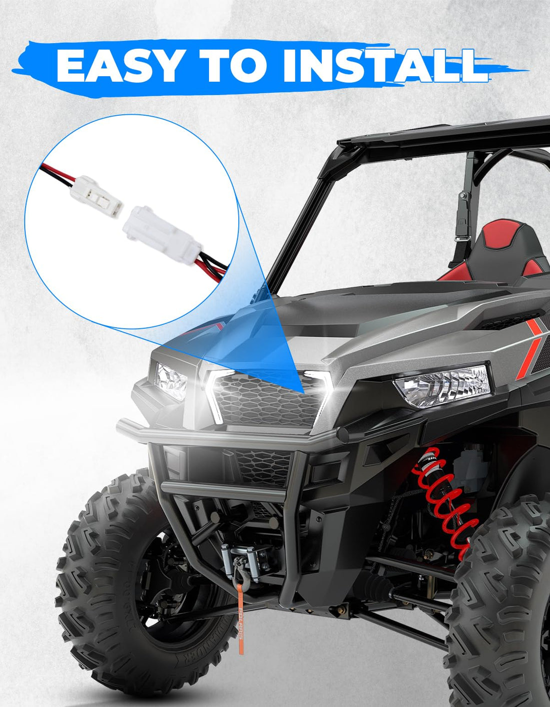 2x Front Fang Accent Light Turn Signal for Polaris General 1000 2016-2024 - view 5