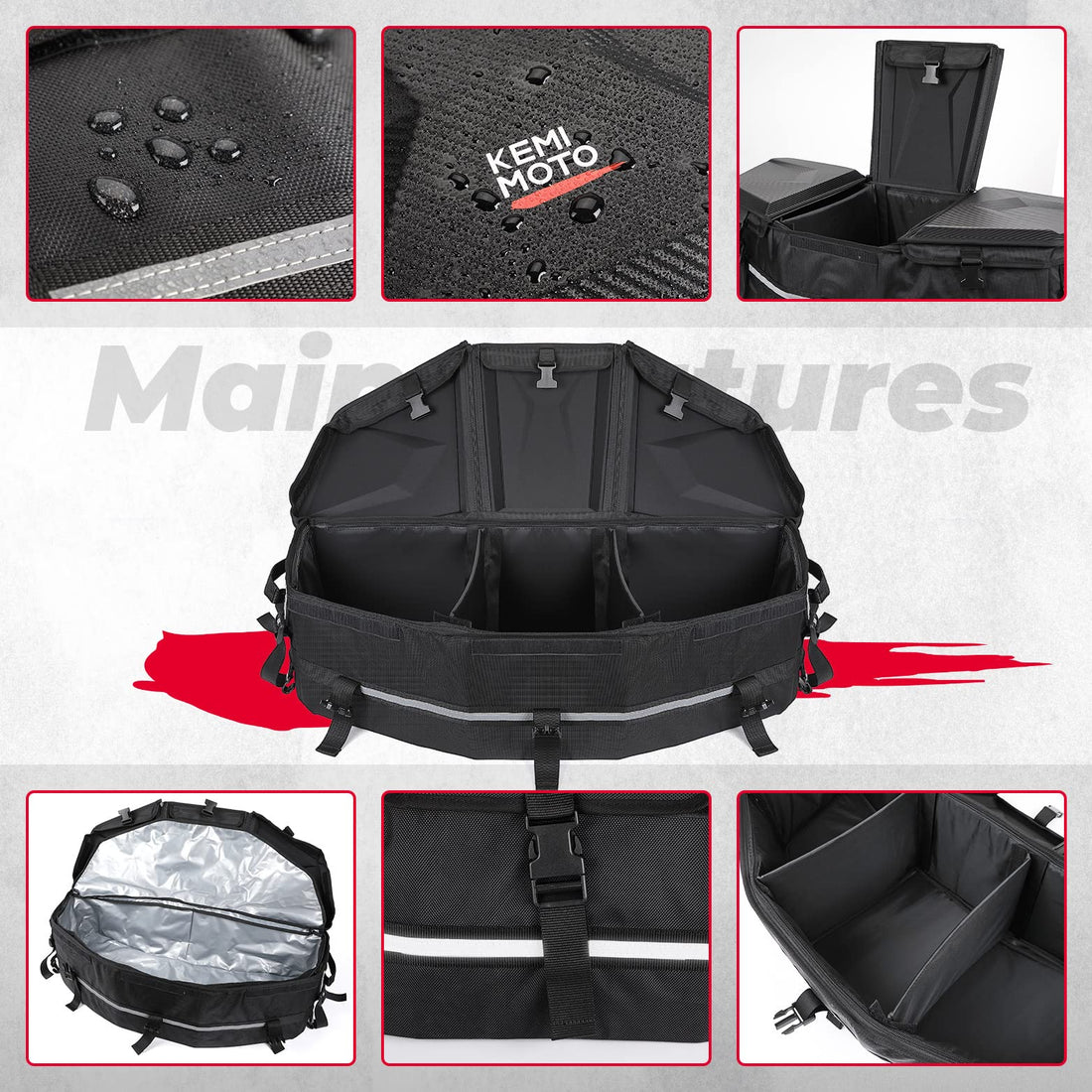 Rear Storage Bag & Door Bags for Can-Am Maverick X3 MAX - view 7