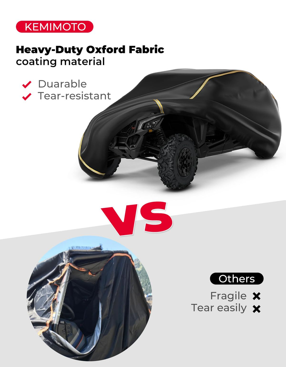UTV 4-Seater Cover for Can-Am Maverick X3 Max / RZR / General - view 5