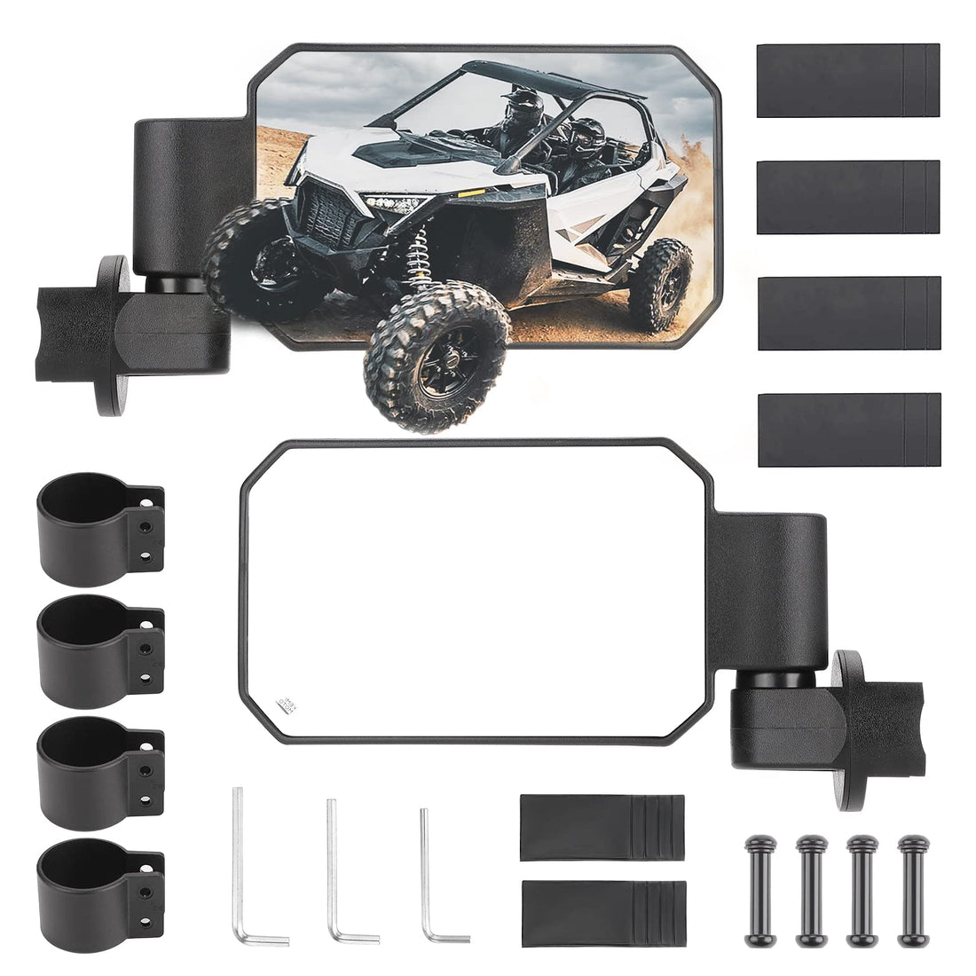UTV Rear View Side Mirrors for 1.6" -2" for Can-Am Commander (1 pair) - view 7