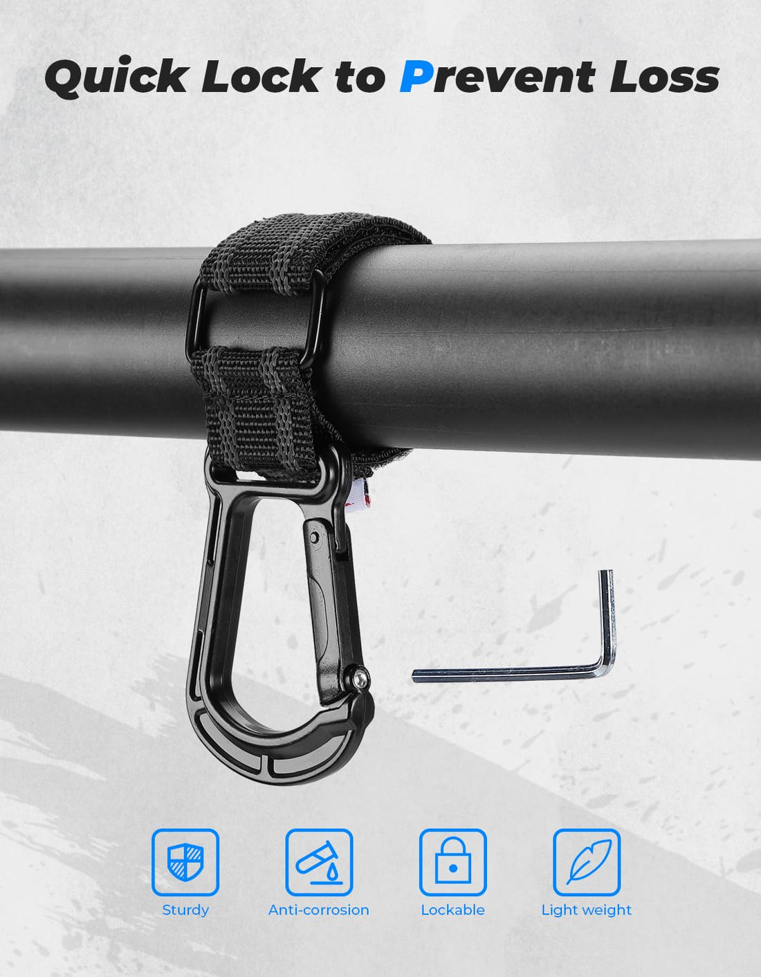 2 pcs UTV Helmet Hanger Hook fits 1.5" -2.0" Roll Bar for Polaris RZR, Can Am - view 6