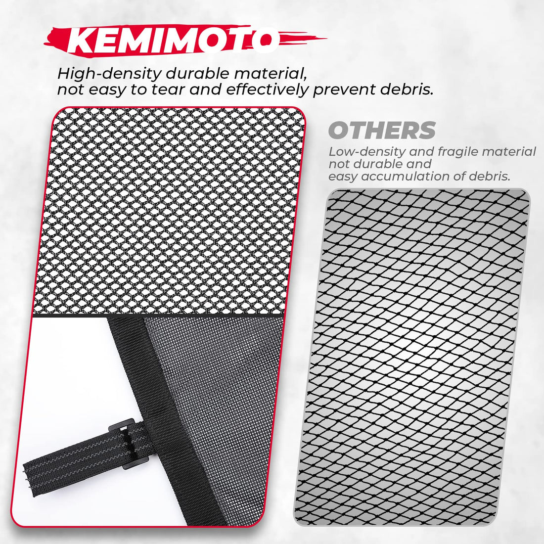 PVC Mesh Window Nets Door Nets for Polaris RZR XP 1000 4 Door 2014-2023 - view 6