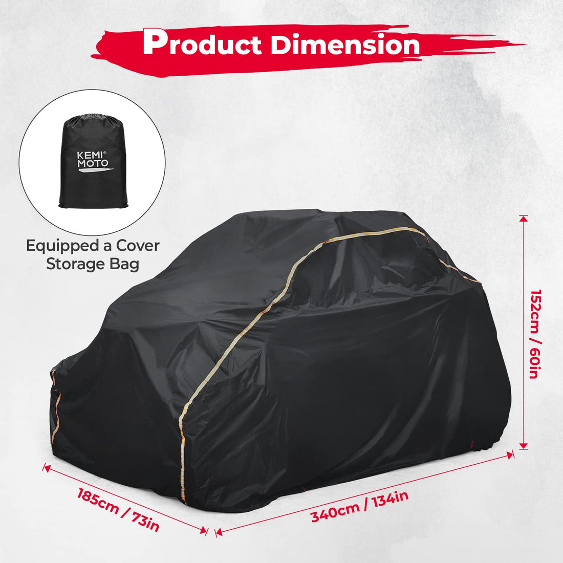 UTV Cover for Can-Am Maverick X3, Polaris RZR, Kawasaki - view 6