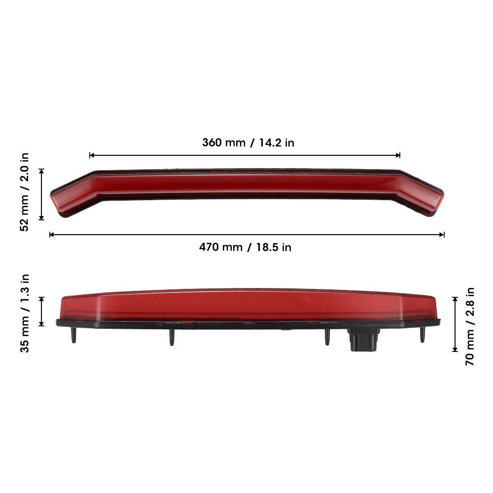 UTV Center Tail Brake Light for Polaris RZR RS1 1000 XP / XP TURBO - view 4