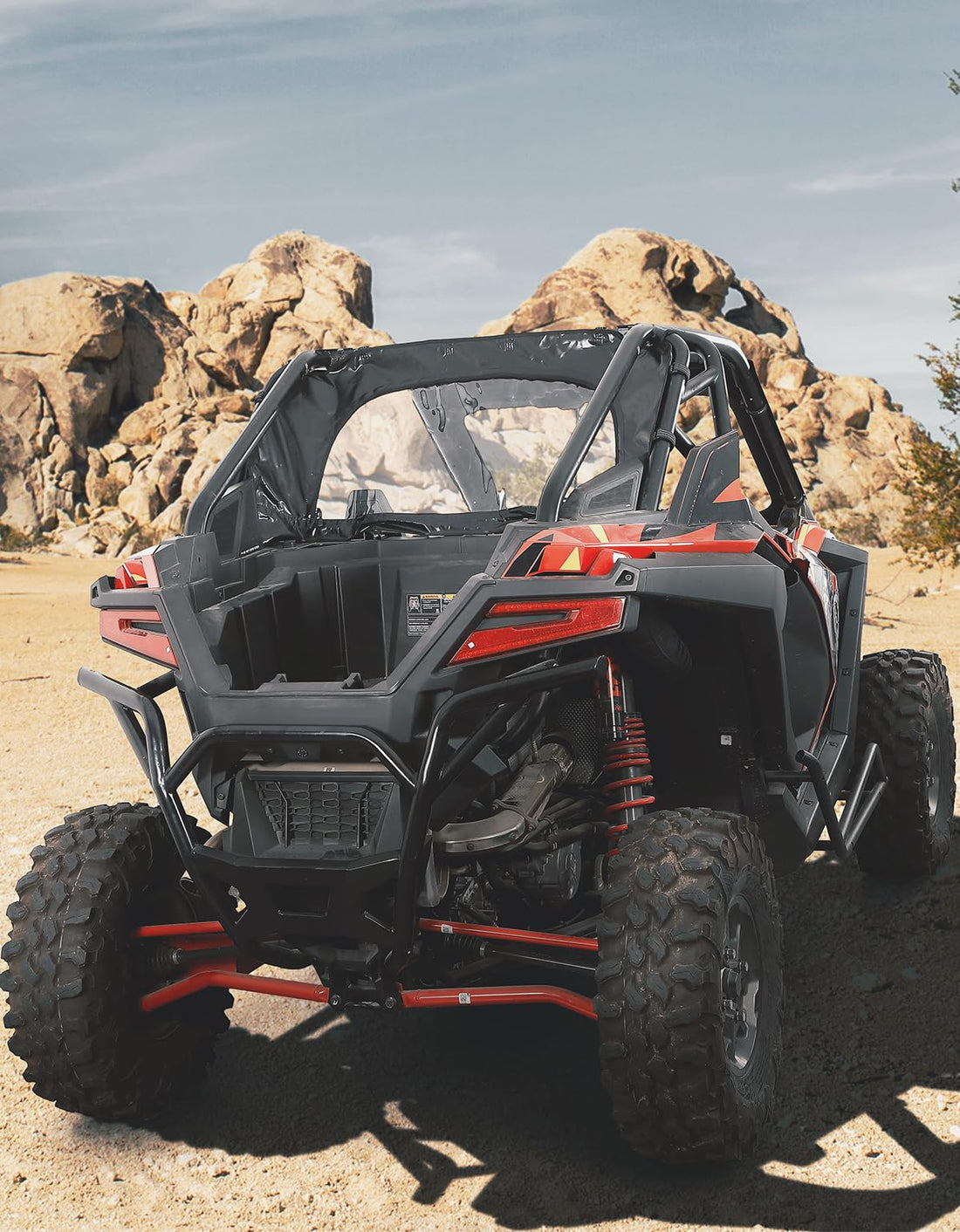 UTV Soft Rear Windshield for RZR PRO XP / Turbo R - view 7