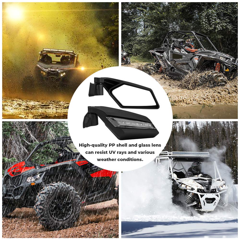 One Pair LED Side Mirrors for Can-Am Maverick X3 | X3 MAX - view 7