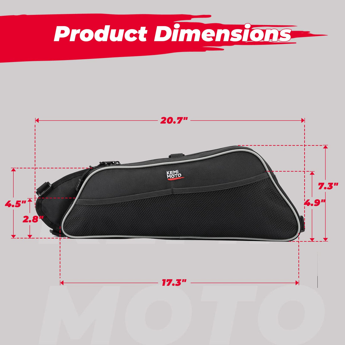 Lower Door Storage Bags for Can-Am Maverick X3 / MAX - Set of Two - view 7