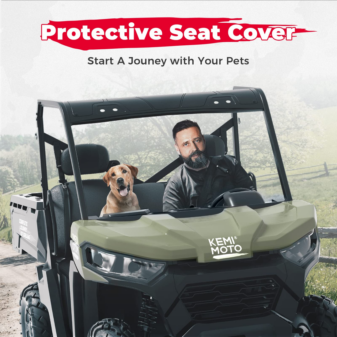 UTV Seat Cover for Can-Am Defender HD5|7|8|9|10 - view 8