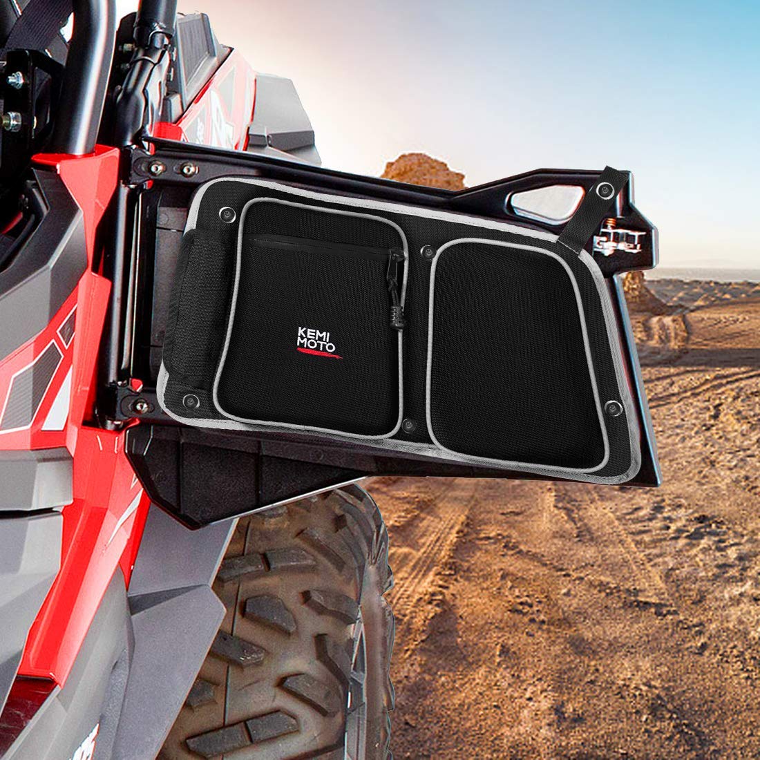 Rear Door Bags with Knee Pad for Polaris RZR XP 4 1000 2014-2023 - view 8