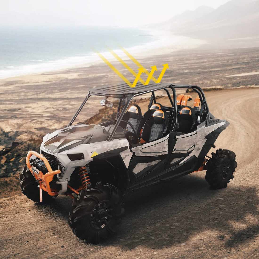 Heavy Duty 4 Doors Hard Roof for Polaris RZR XP 4 1000 / Turbo / S4 - view 8