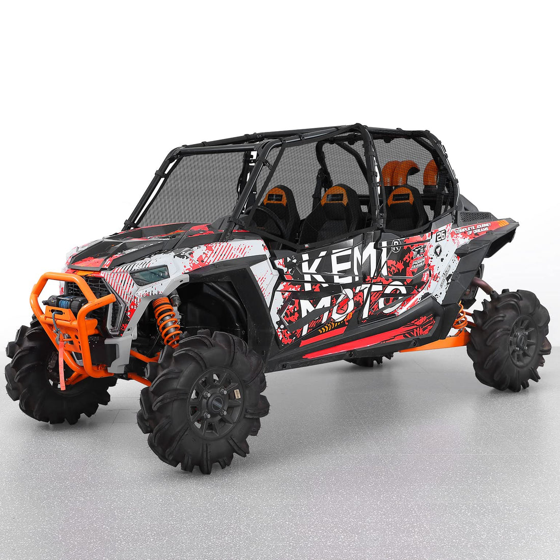 PVC Mesh Window Nets Door Nets for Polaris RZR XP 1000 4 Door 2014-2023 - view 8