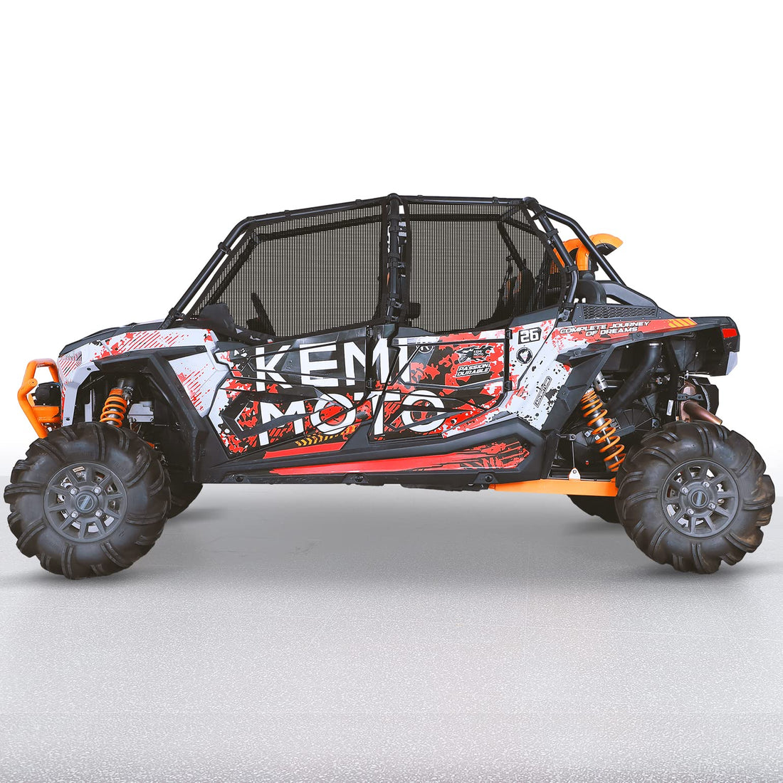 PVC Mesh Window Nets Door Nets for Polaris RZR XP 1000 4 Door 2014-2023 - view 9